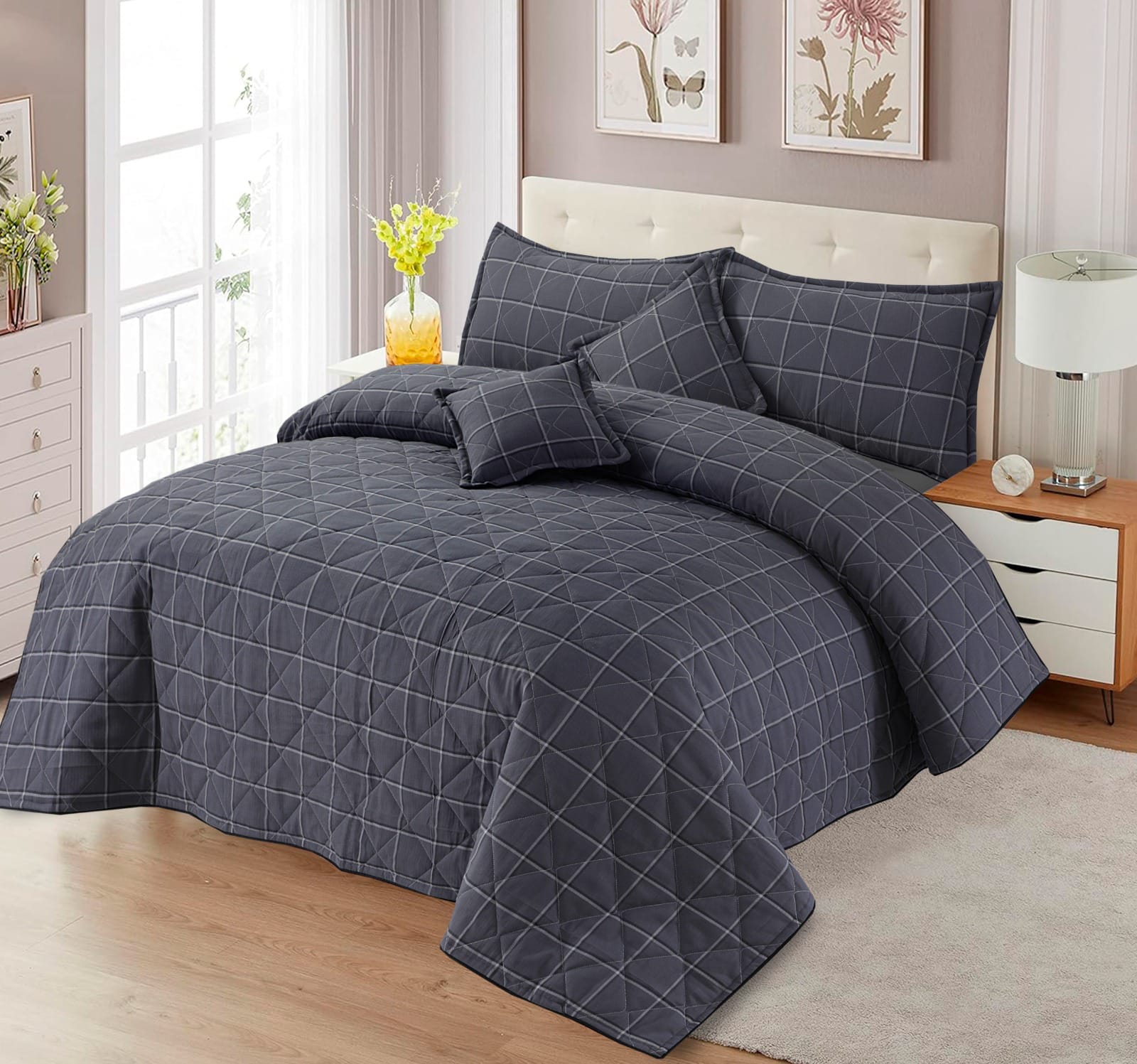 ROYAL SQUARE |5| PCS BEDSHEET