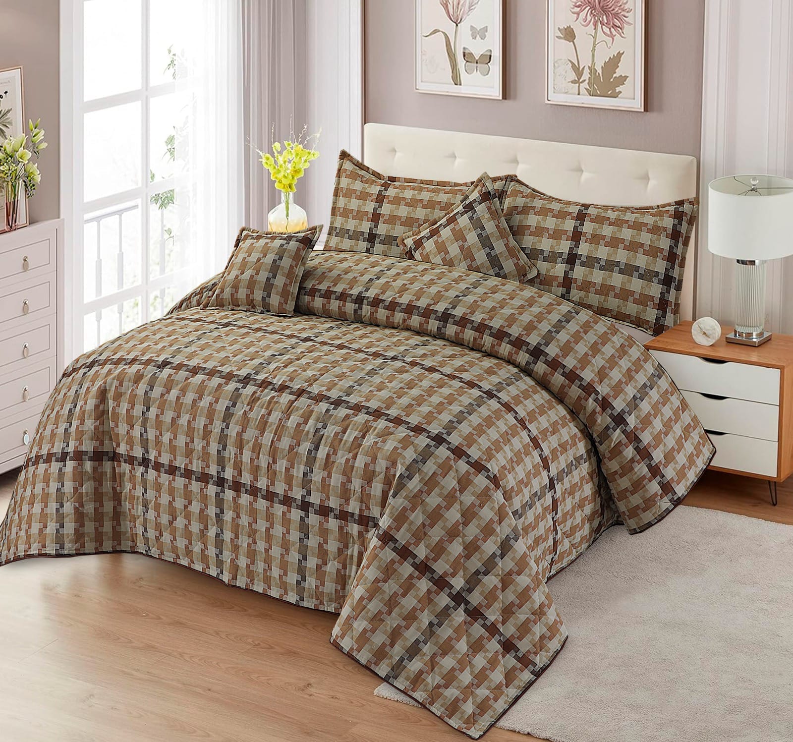 ROYAL SQUARE |5| PCS BEDSHEET