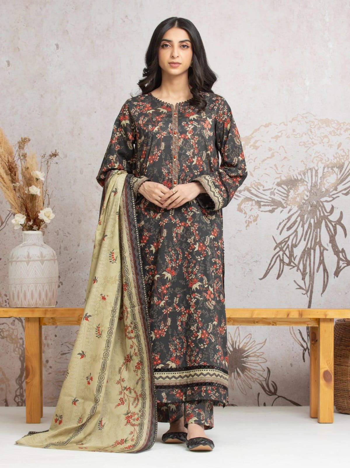 EDENROBE LAWN |3| PCS UNSTITCHED